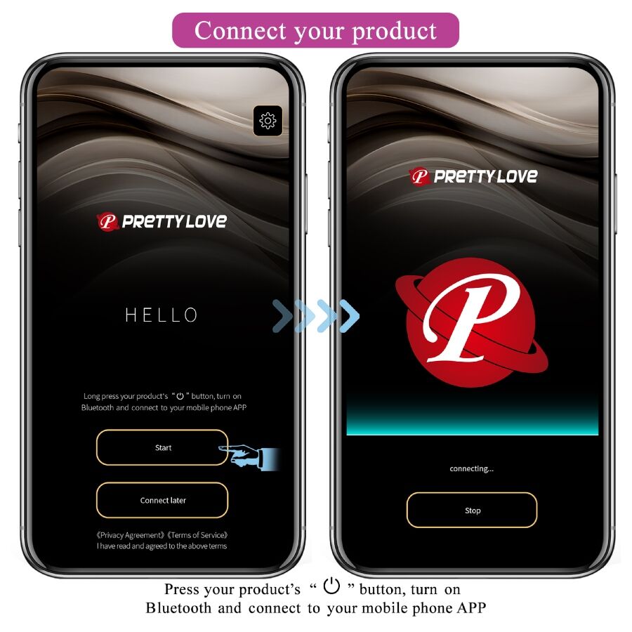 PRETTY LOVE - LEVIATHAN APP GESTUURDE VIBRATOR PAARS