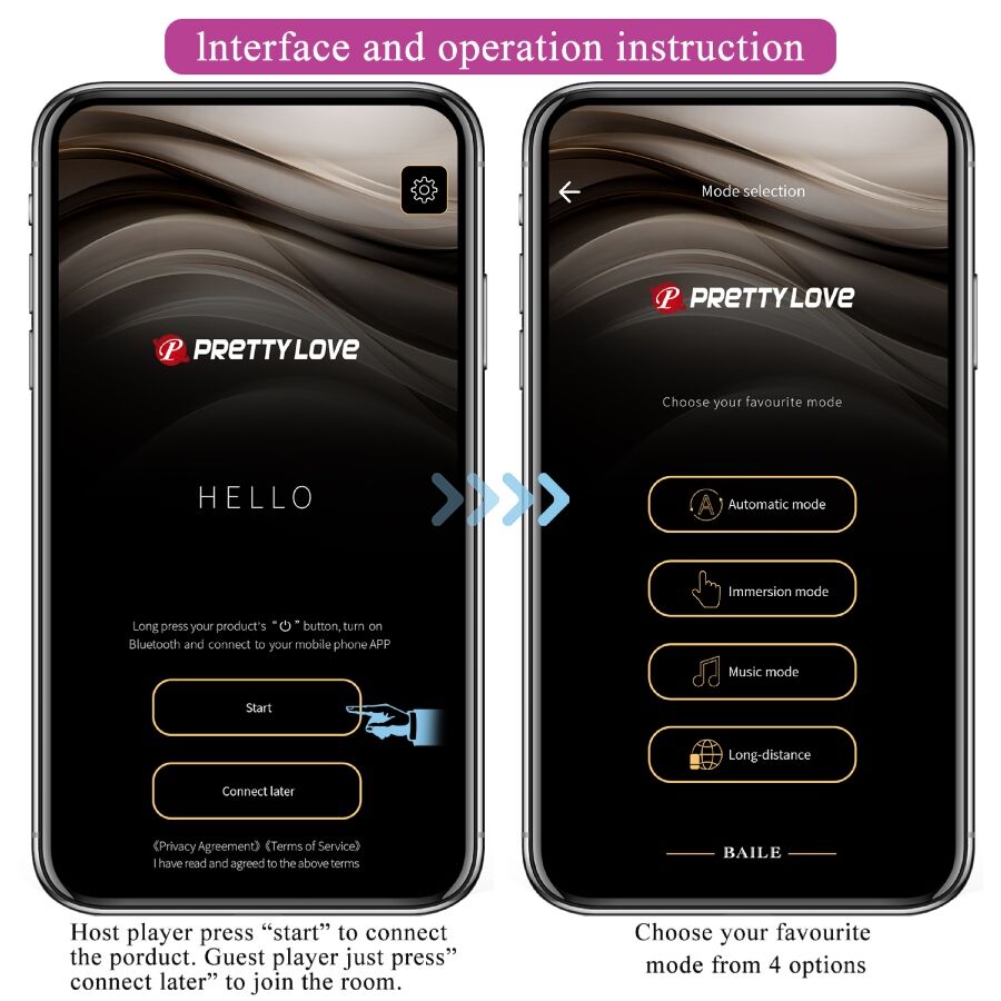PRETTY LOVE - LEVIATHAN APP GESTUURDE VIBRATOR PAARS