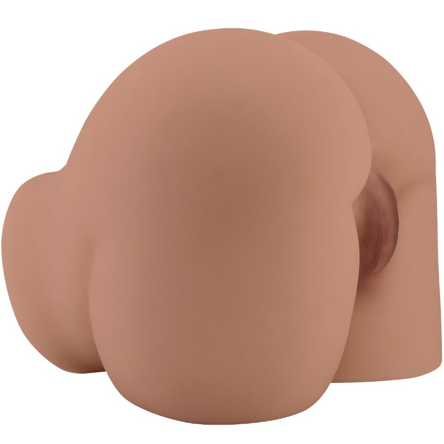 CRAZY BULL - BERNACE KONTVIBRATOR MET REALISTISCHE VAGINA EN ANUSVLEES AFSTANDSBEDIENING