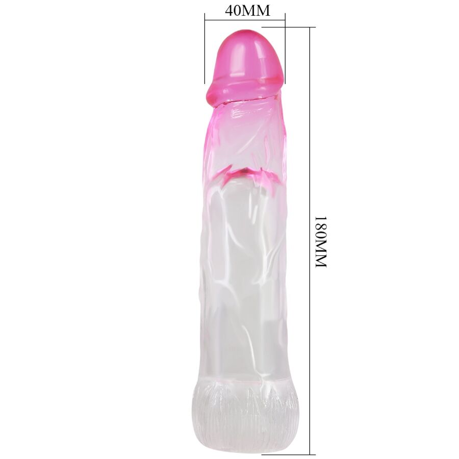 PRETTY LOVE - NERON REALISTISCHE 6 CM VERGROTENDE PENISSLEEVE ROZE