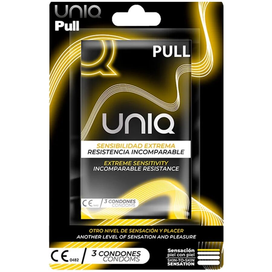 UNIQ - PULL LATEXVRIJE CONDOMS MET STROOKJES 3 STUKS