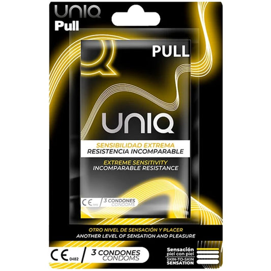 UNIQ - PULL LATEXVRIJE CONDOMS MET STROOKJES 3 STUKS