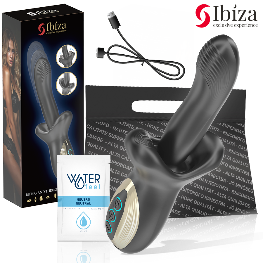 IBIZA - KRACHTIGE VIBRATOR MET STUWENDE EN BIJTENDE WERKING