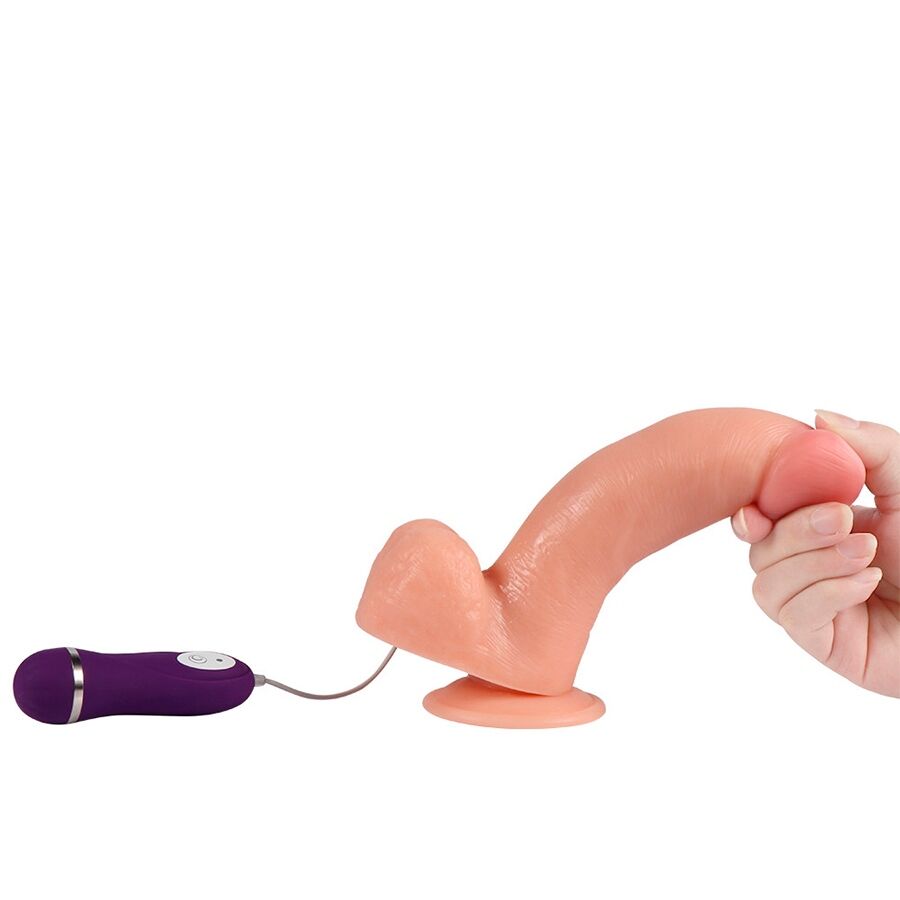SHEQU - FANTOM TRILLENDE DILDO MET AFSTANDSBEDIENING 20 CM