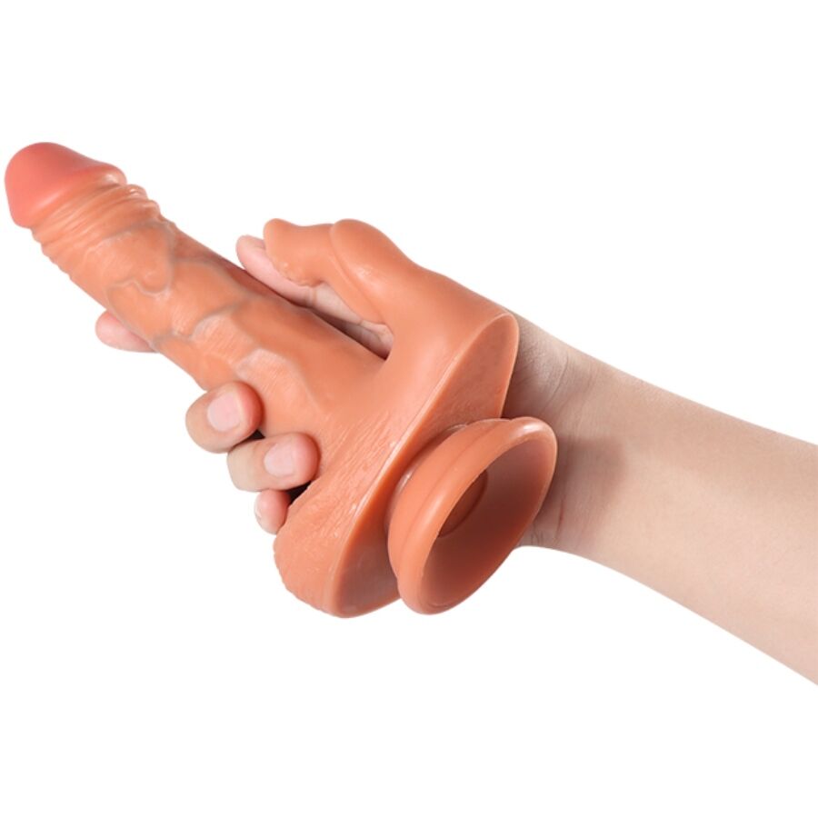 SHEQU - JULIAN DILDO- EN CLITORISSTIMULATOR MET TRILLING EN AFSTANDSBEDIENING 16 CM
