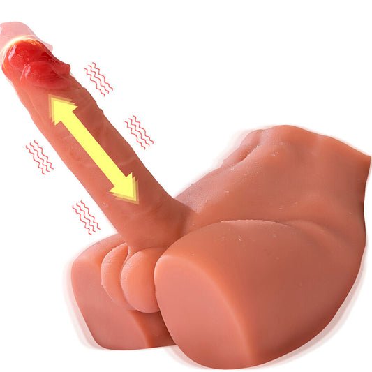 XISE - PEEL DILDO AARS REALISTISCHE DILDO MASTURBATOR VOORWAARTSE POSITIE MET STOTEN 17,5 CM