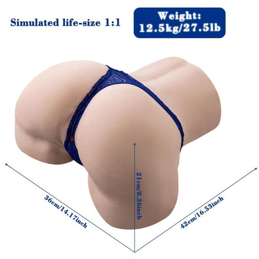 XISE - GINA MULTI-POSITIE REALISTISCHE VAGINA MASTURBATOR MET TRILLING EN AFSTANDSBEDIENING
