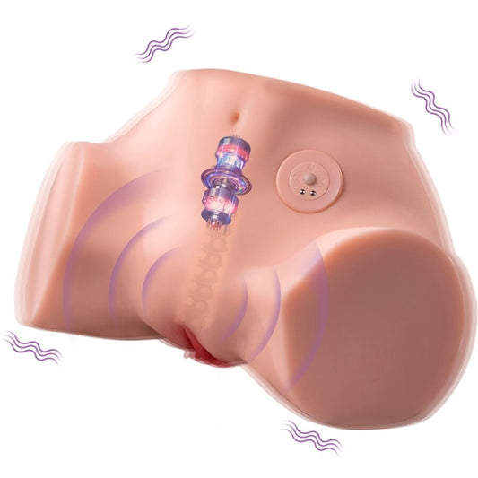 XISE - FENNIE REALISTISCHE MULTIPOSITIE VAGINA EN ANUS MASTURBATOR MET TRILLINGEN