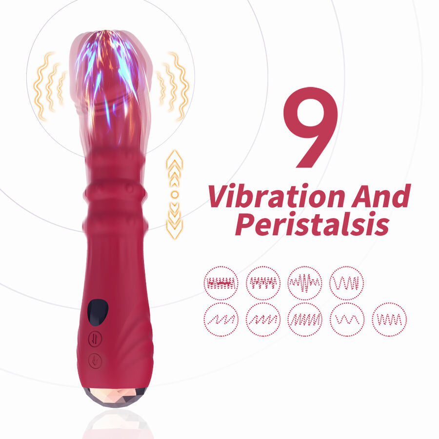 ARMONY - THERMOGESTUURDE PUNTSIMULATOR TRILLENDE DILDO ROOD