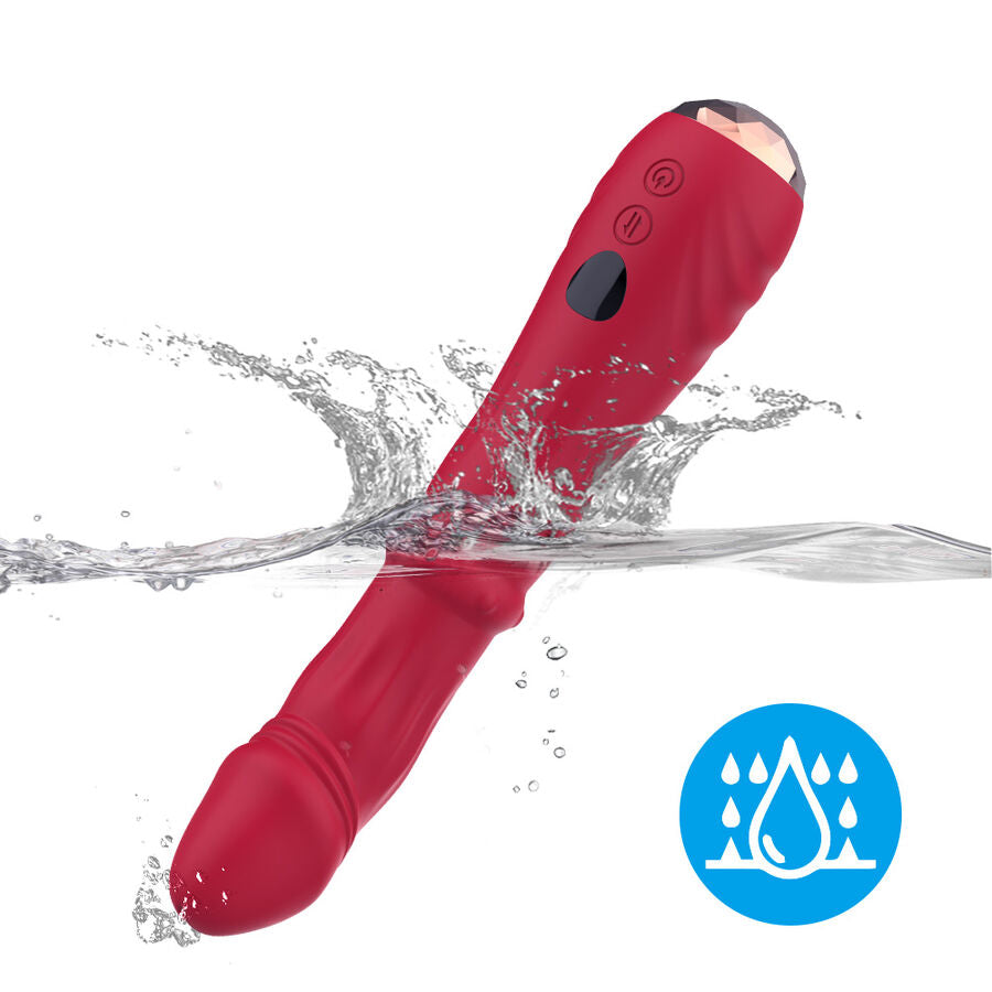 ARMONY - THERMOGESTUURDE PUNTSIMULATOR TRILLENDE DILDO ROOD