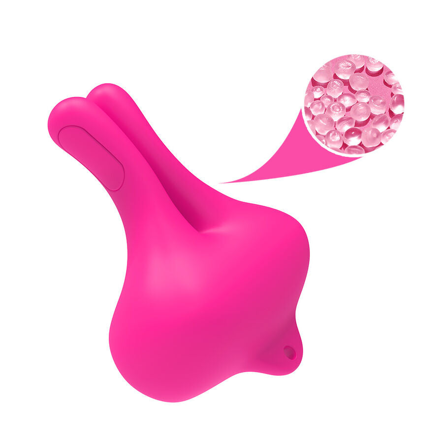 ARMONY - KONIJN VORM VIBRERENDE MAGNETISCHE NIPPELKLEMMEN ROZE