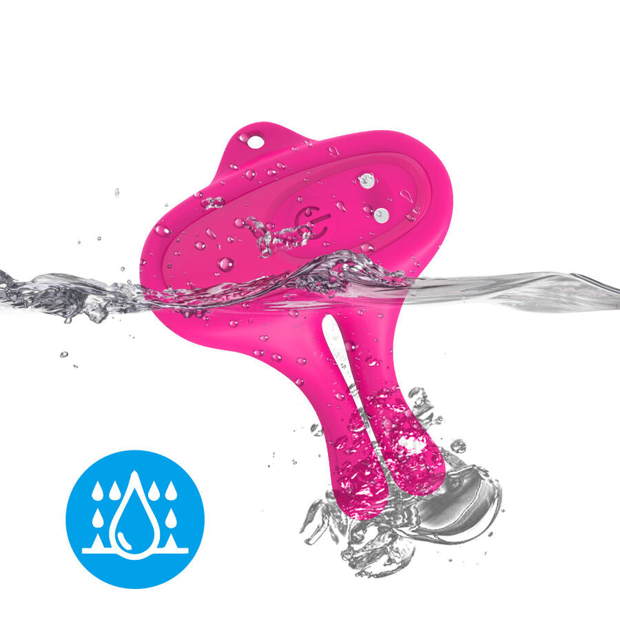 ARMONY - KONIJN VORM VIBRERENDE MAGNETISCHE NIPPELKLEMMEN ROZE
