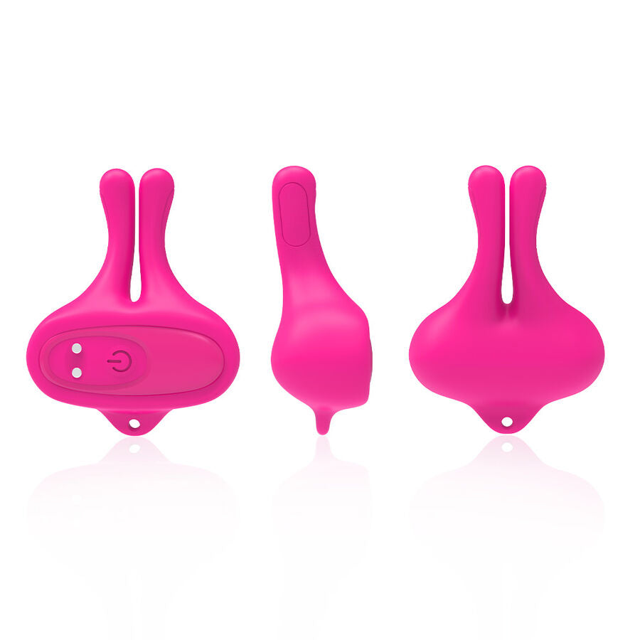 ARMONY - KONIJN VORM VIBRERENDE MAGNETISCHE NIPPELKLEMMEN ROZE