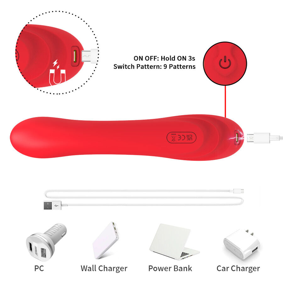 ARMONY - VIBRATOR MET OSCILLERENDE TONG ROOD