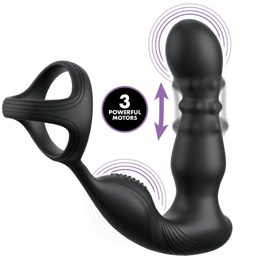 ANAL FANTASY ELITE COLLECTIE - TRILLERIGE ANAALRING EN MASSAGER MET AFSTANDSBEDIENING