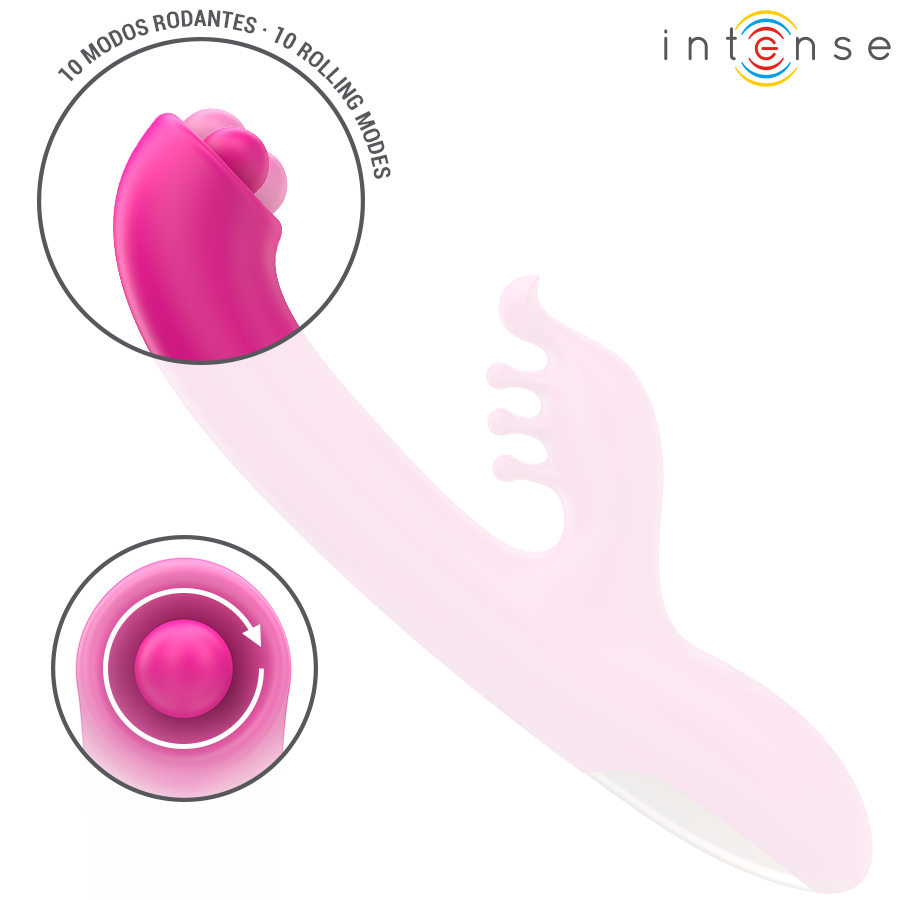 INTENSE - CHRISTINA MULTIFUNCTIONELE KONIJNENVIBRATOR 22,5 CM ROZE