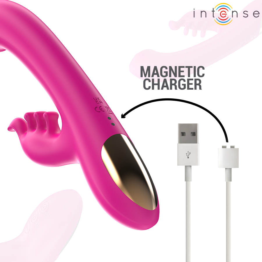 INTENSE - CHRISTINA MULTIFUNCTIONELE KONIJNENVIBRATOR 22,5 CM ROZE
