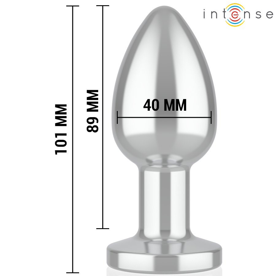 INTENSE - ANAL PLUG 10 TRILLINGEN METAAL MET AFSTANDSBEDIENING L