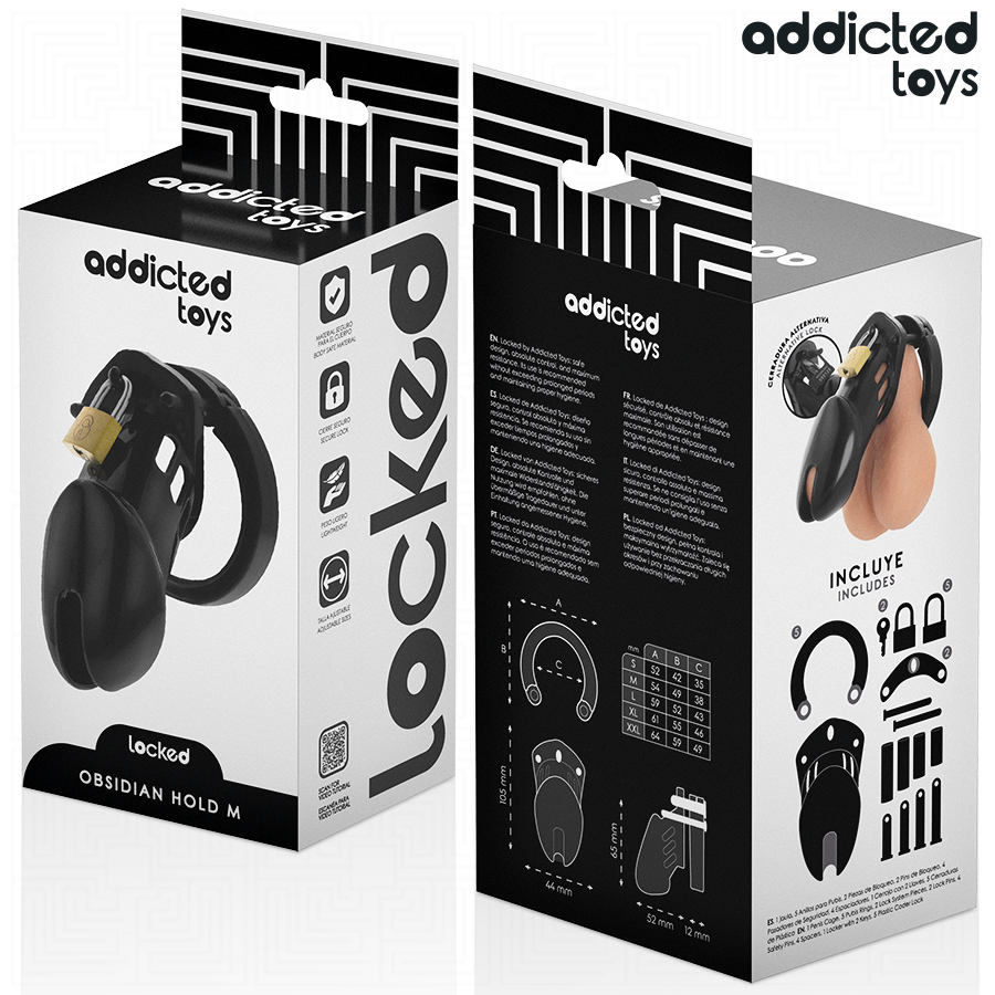 ADDICTED TOYS OP SLOT - OBSIDIAN PENISKooi MAAT M