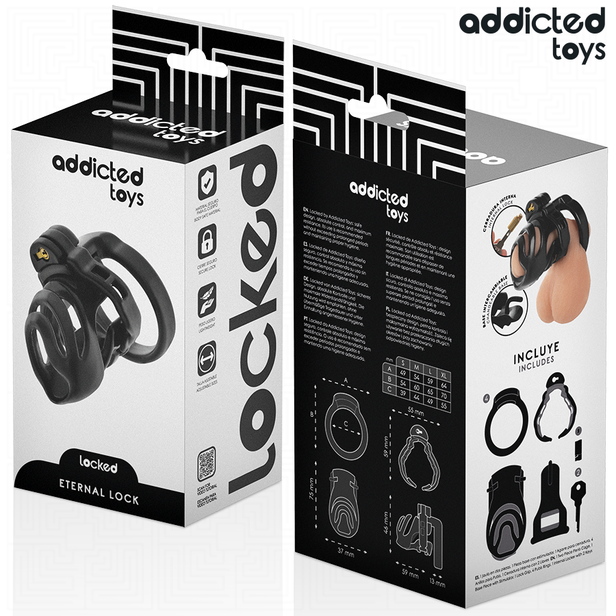 ADDICTED TOYS LOCKED - ETERNAL LOCK PENISKOOI 9 CM