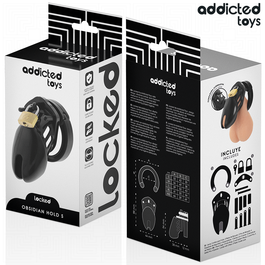 ADDICTED TOYS GESLOTEN - OBSIDIAN PENISKooi MAAT S