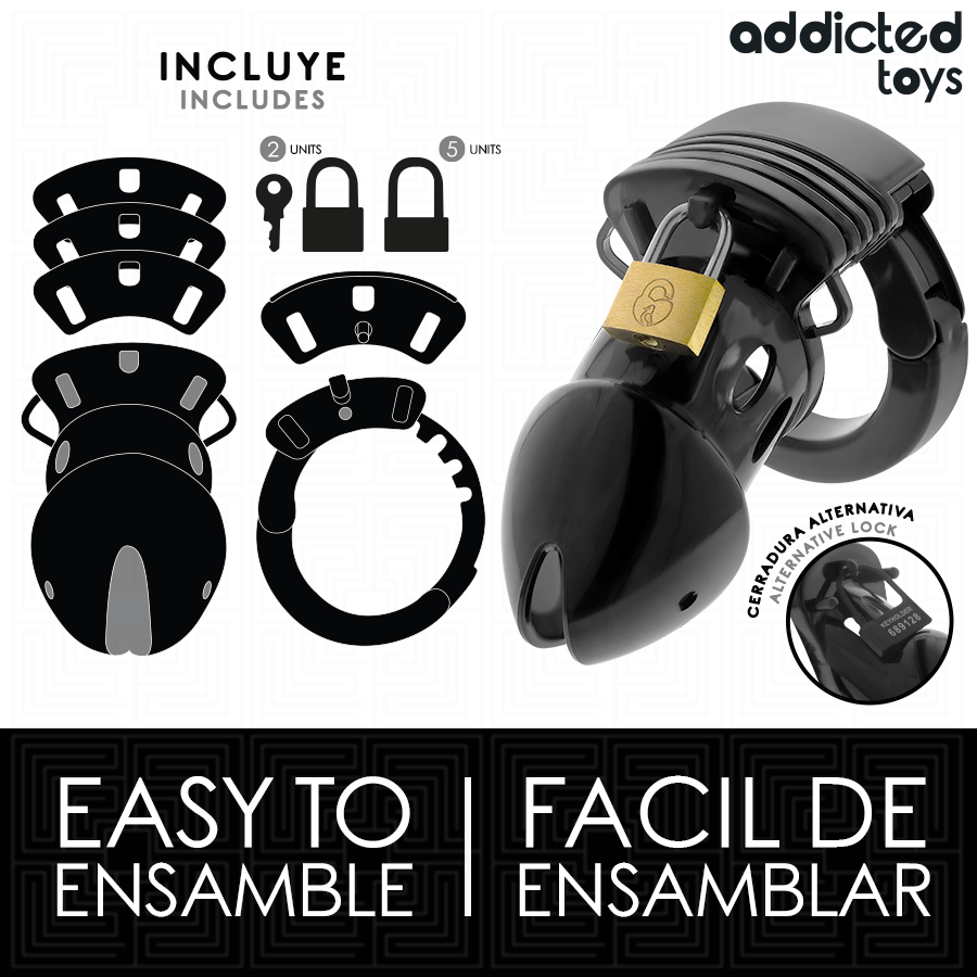 ADDICTED TOYS LOCKED - CHASTITY DEPTHS PENIS KOOI 7.5 CM