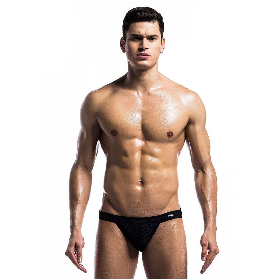 MOB - FETISH JOCKSTRAP SWIMSUIT BLACK SIZE S