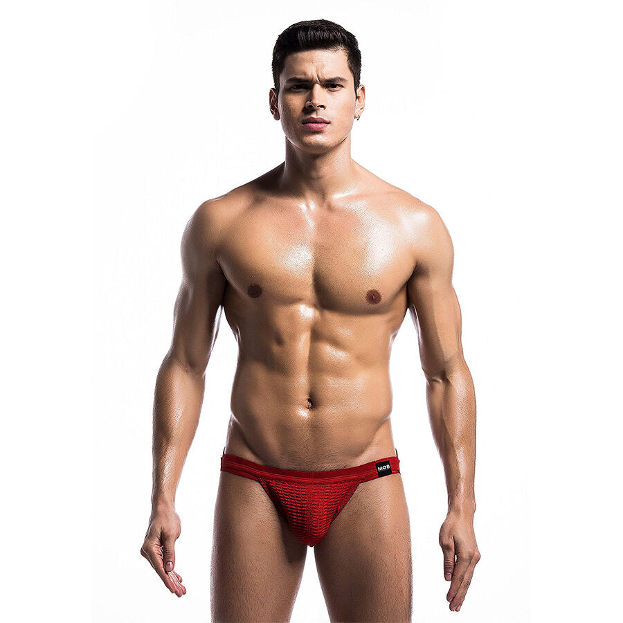 MOB - RED FETISH JOCKSTRAP SWIMSUIT SIZE S