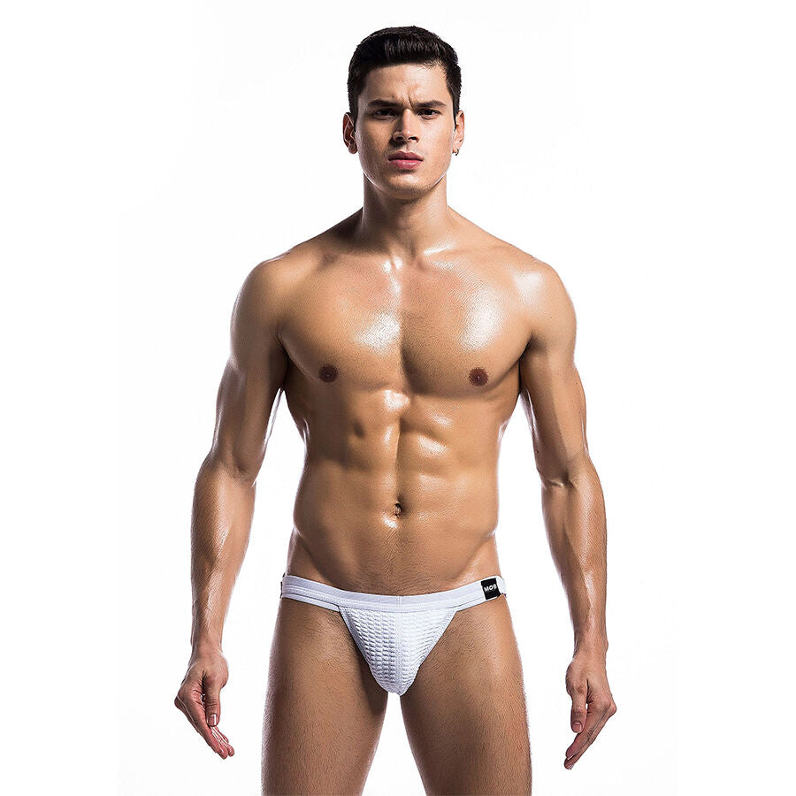 MOB - WHITE FETISH JOCKSTRAP SWIMSUIT SIZE M