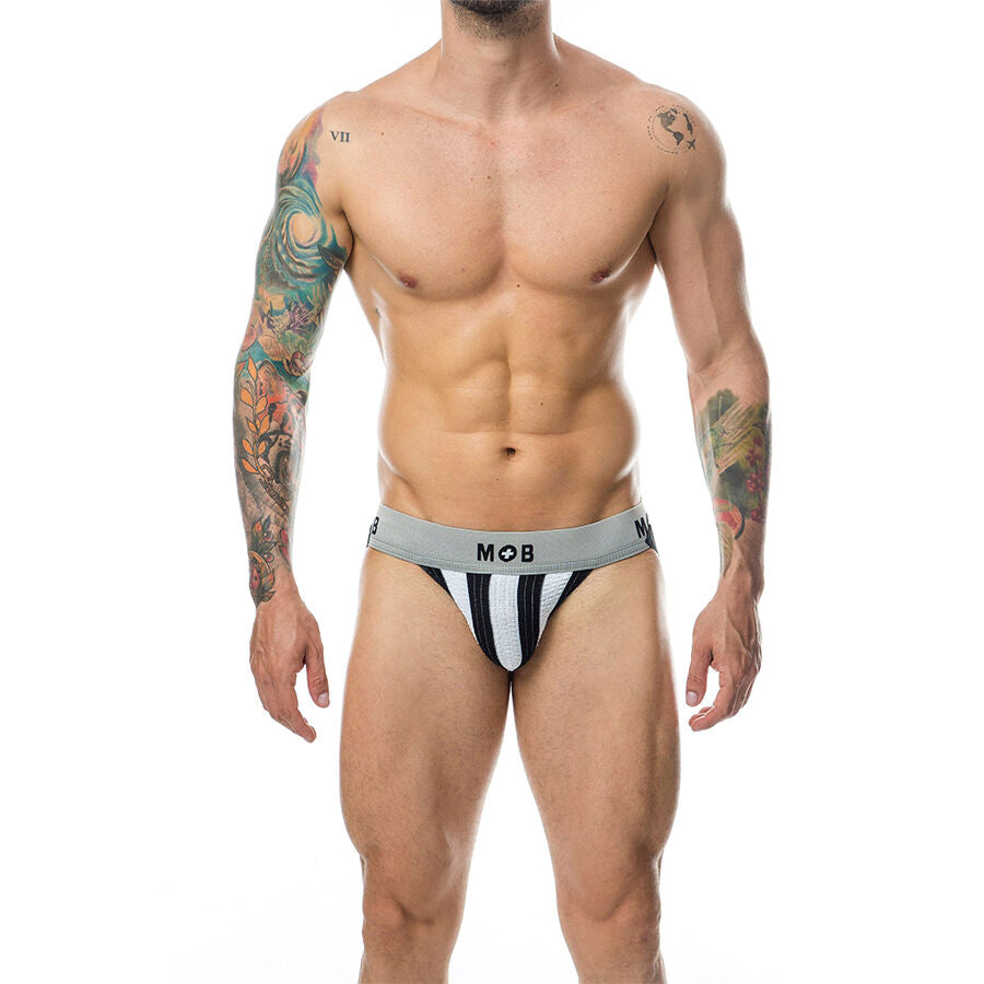 MOB - CLASSIC STRIPE WHITE JOCK SIZE XXL