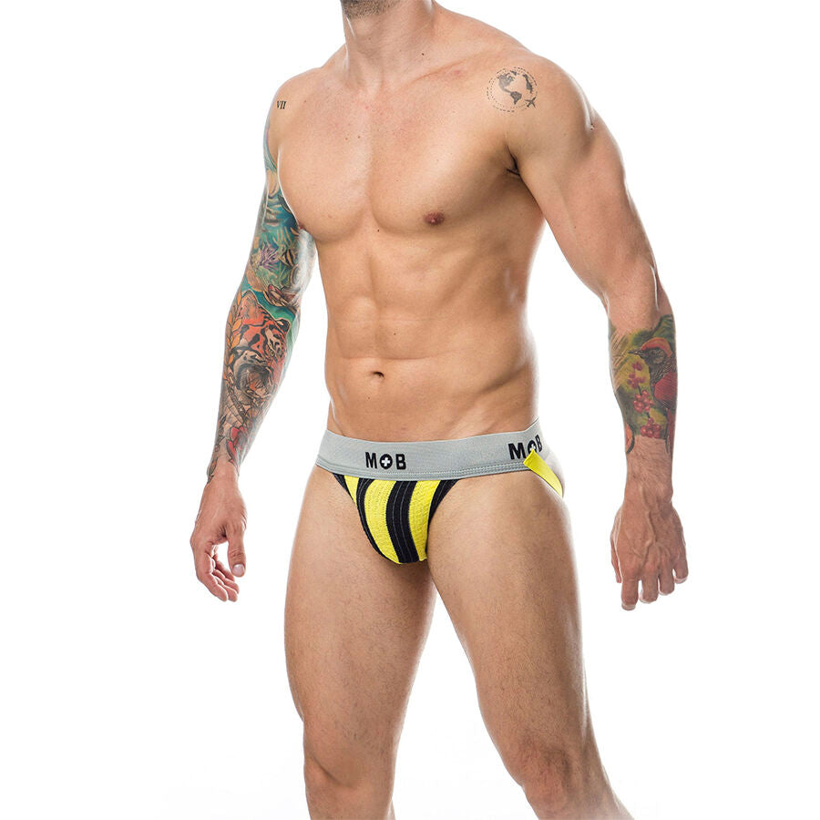 MOB - CLASSIC JOCK STRIPE YELLOW SIZE XXL