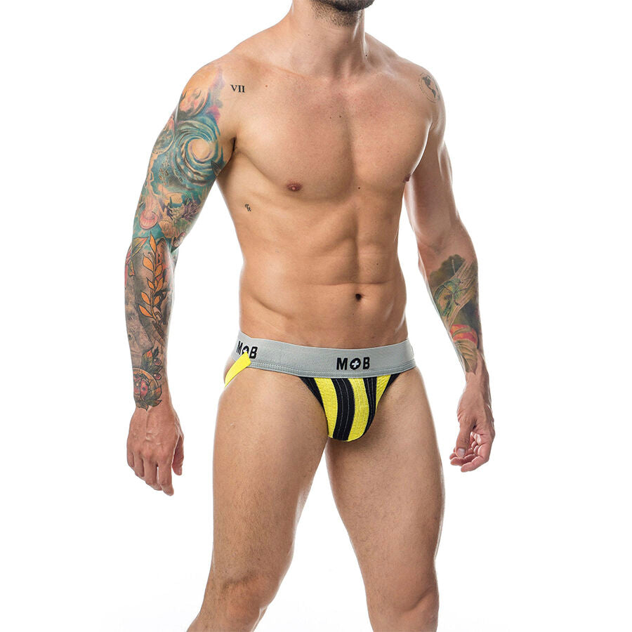 MOB - CLASSIC JOCK STRIPE YELLOW SIZE XXL
