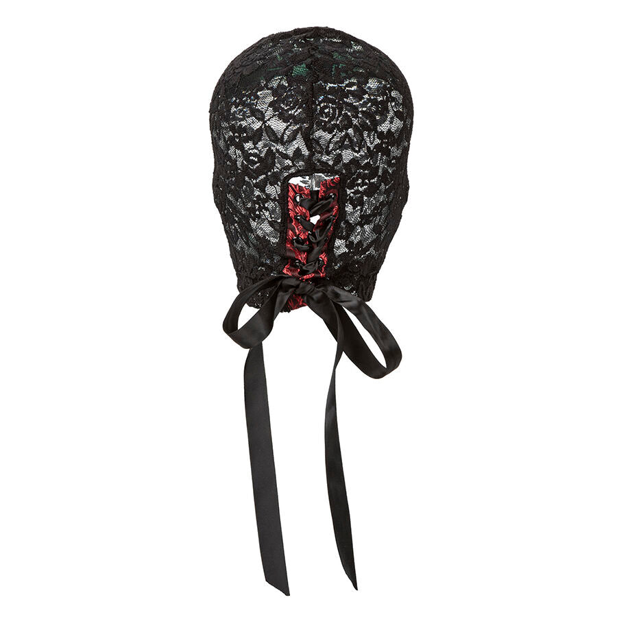 CALEXOTICS - SCANDAL ZWARTE KANTEN BALACLAVA MET STRIK