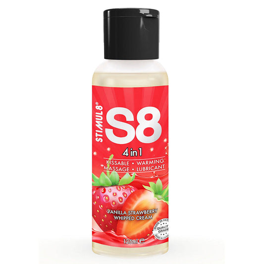 STIMUL8 - S8 4-IN-1 AARDBEI DESSERT GLIJMIDDEL 125 ML