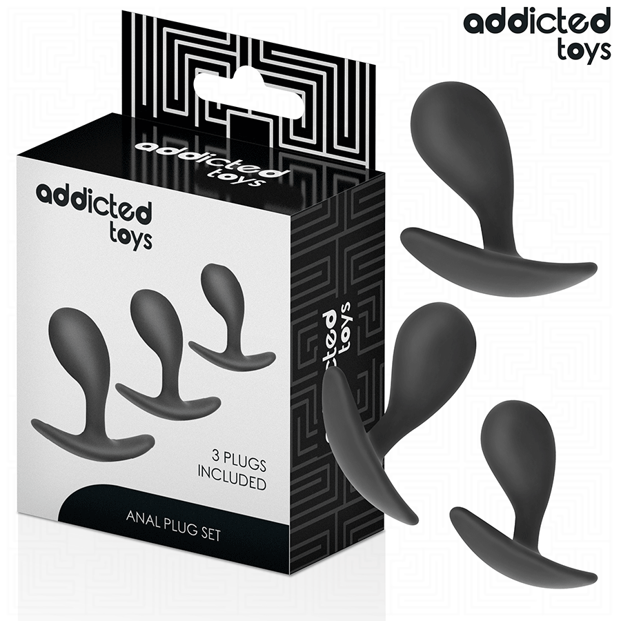 ADDICTED TOYS - SET VAN 3 ANAL PLUG SILICONEN MODEL 3