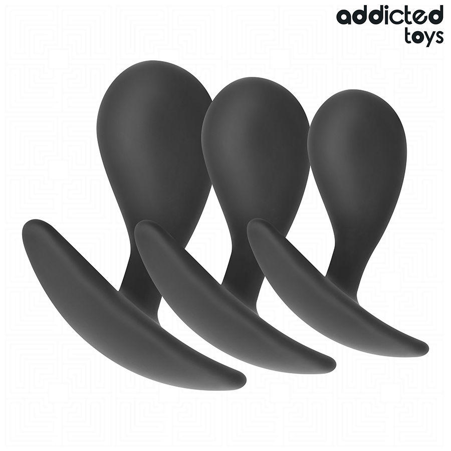 ADDICTED TOYS - SET VAN 3 ANAL PLUG SILICONEN MODEL 3