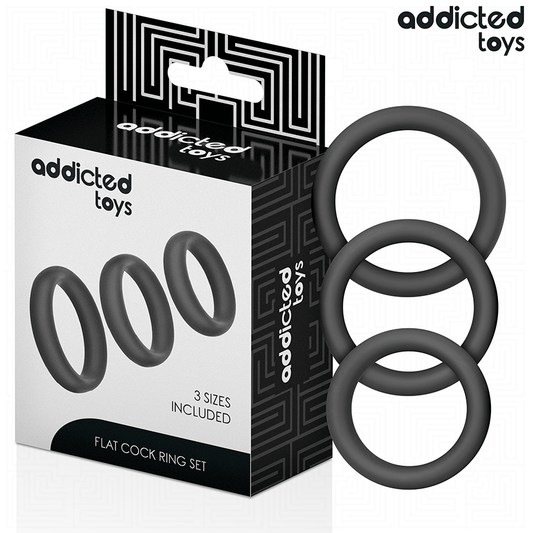 ADDICTED TOYS - SET VAN PLATTE SILICONEN RINGEN