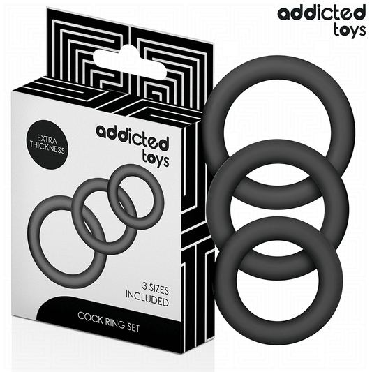 ADDICTED TOYS - SET SILICONEN RINGEN MODEL 1