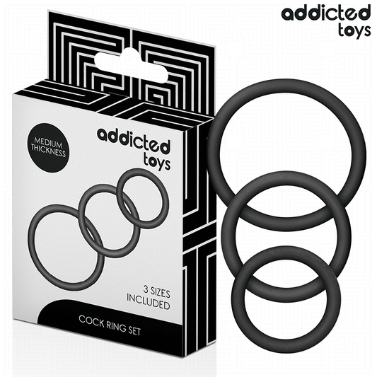 ADDICTED TOYS - SET SILICONEN RINGEN MODEL 2