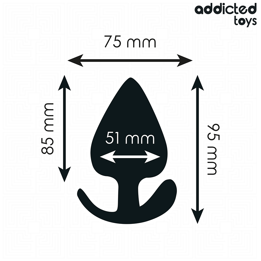 ADDICTED TOYS - ANAALPLUG SILICONE MAAT XL 9,5 CM