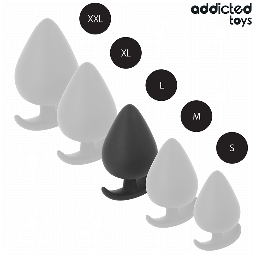 ADDICTED TOYS - BUTTPLUG SILICONE MAAT L 8 CM