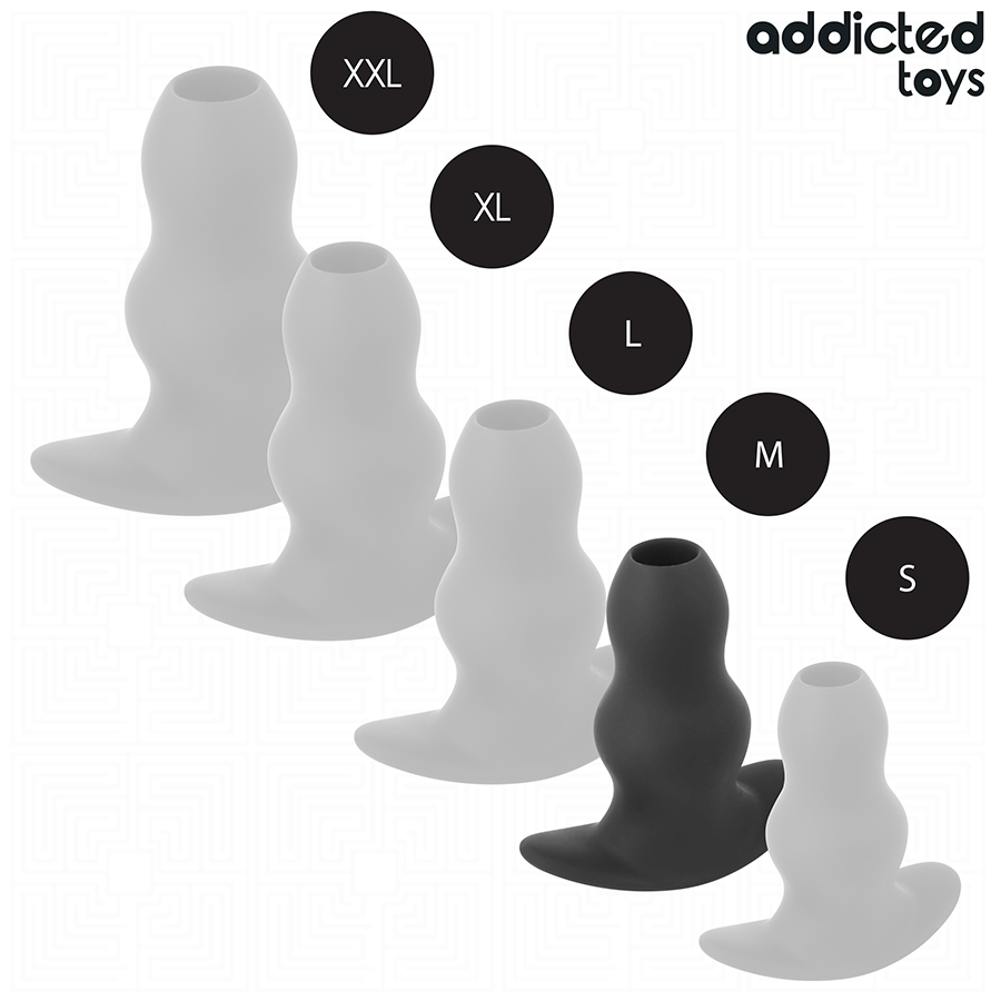 ADDICTED TOYS - HOLLE ANALE PLUG SILICOON MAAT M 9,6 CM