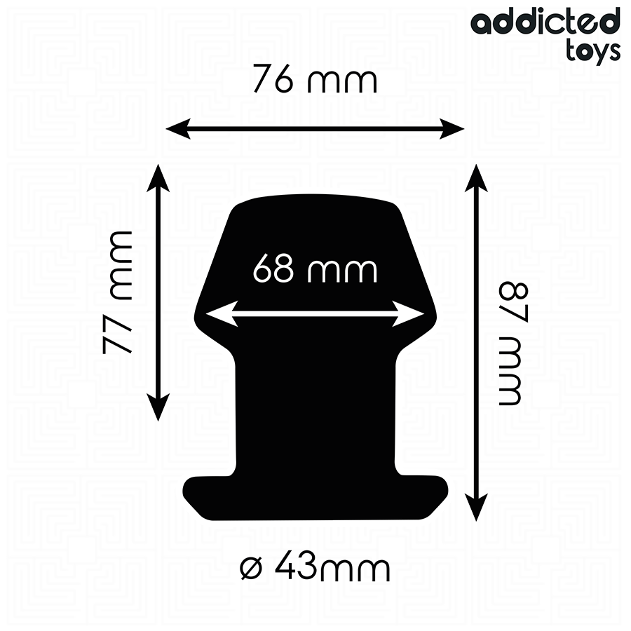 ADDICTED TOYS - EXTREME HOLLOW ANAL PLUG SILICONE MAAT M 8,7 CM