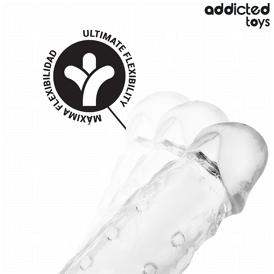 ADDICTED TOYS - TRANSPARANTE PENISVERLENGER MAAT S 23 CM