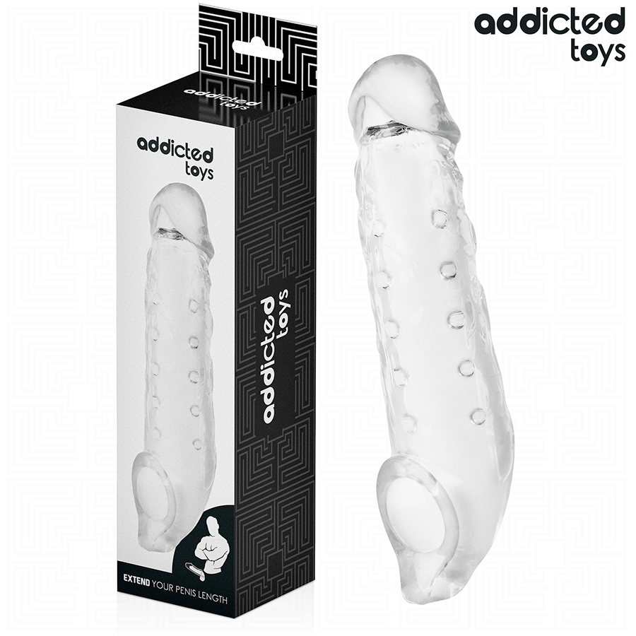 ADDICTED TOYS - TRANSPARANTE PENISHULS MAAT M 27 CM