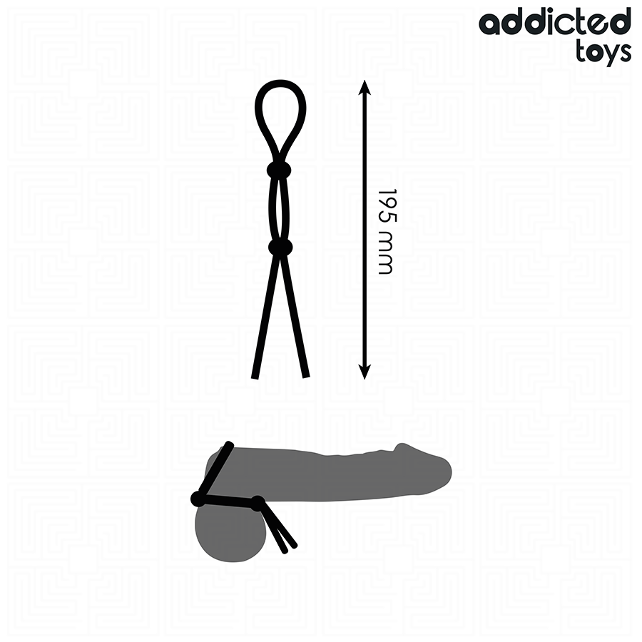 ADDICTED TOYS - SILICONEN KOORD VOOR DE DUBBELE LUS PENIS