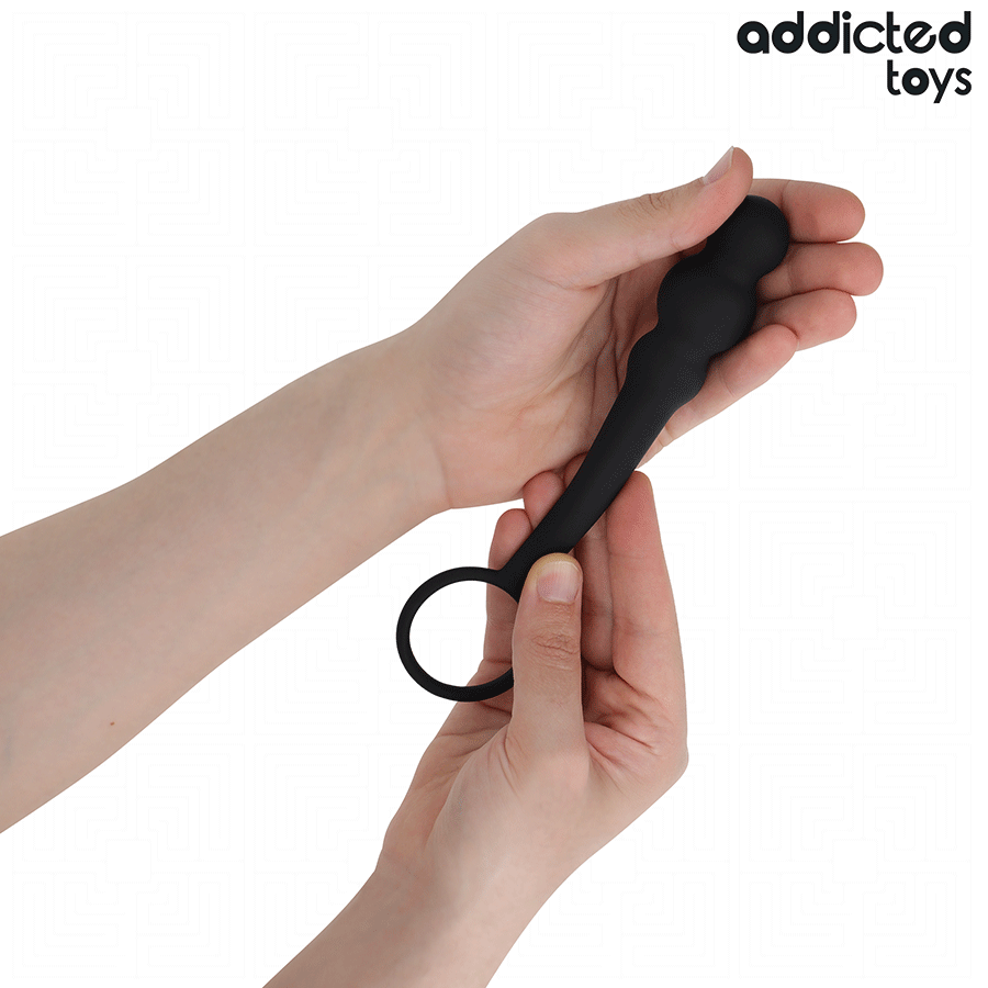 ADDICTED TOYS - BUTTPLUG MET RING SILICONEN MODEL 1