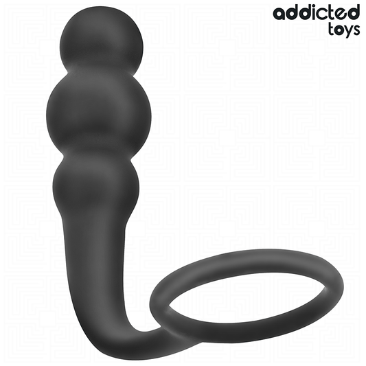 ADDICTED TOYS - BUTTPLUG MET RING SILICONEN MODEL 1