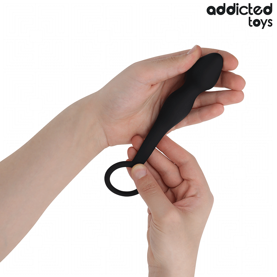 ADDICTED TOYS - BUTTPLUG MET RING SILICONE MODEL 2