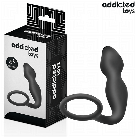 ADDICTED TOYS - BUTTPLUG MET RING SILICONE MODEL 2